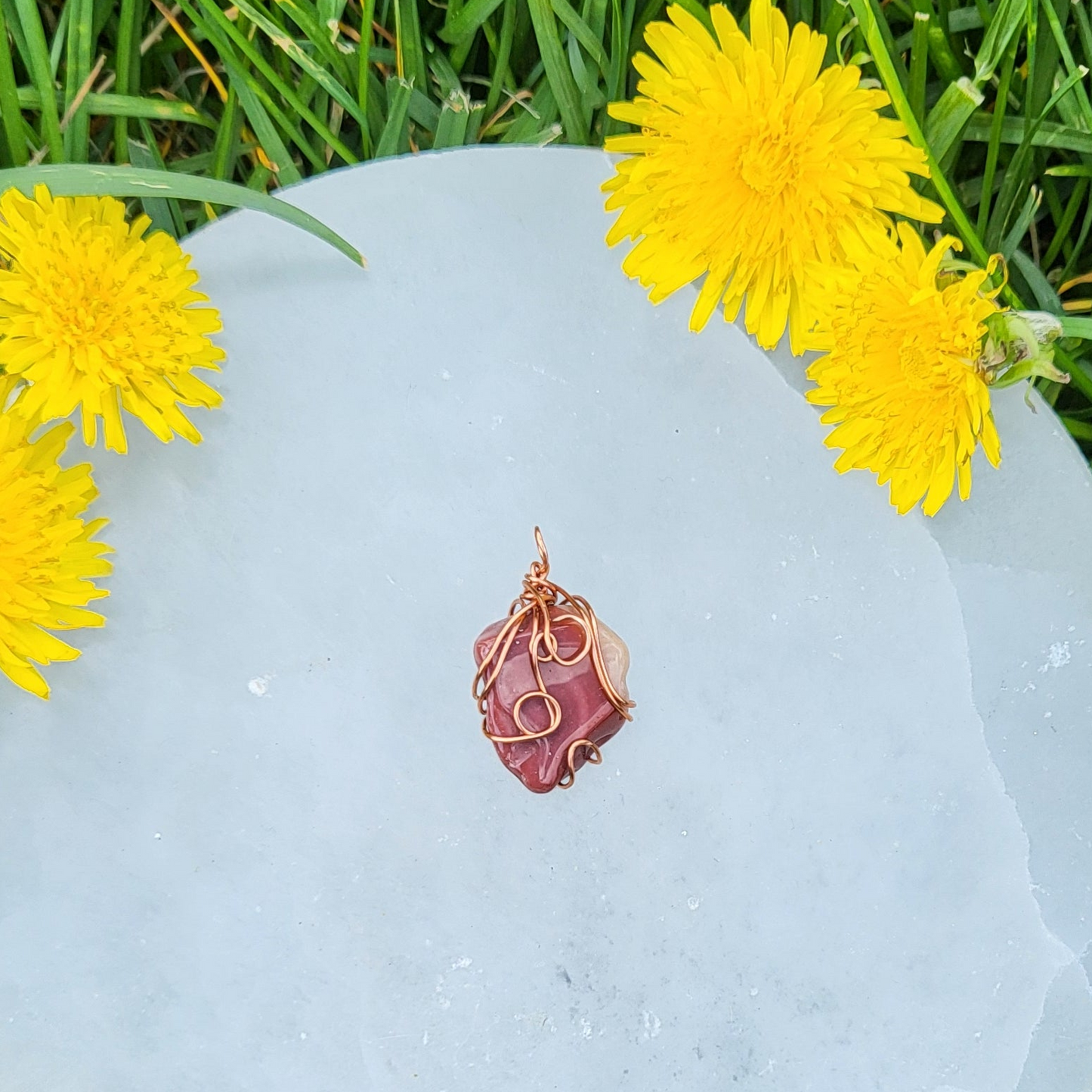 Mookaite Jasper Pendant Copper 1