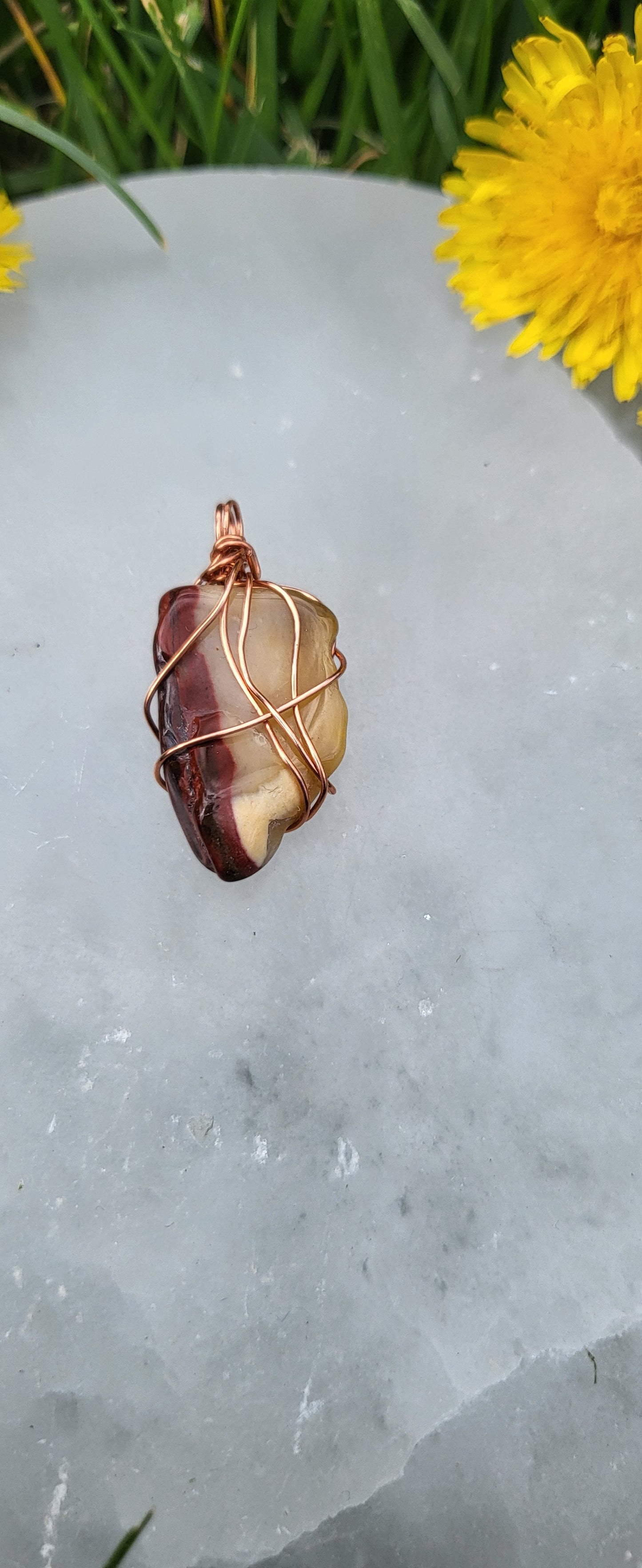 Mookaite Jasper Pendant Copper 5