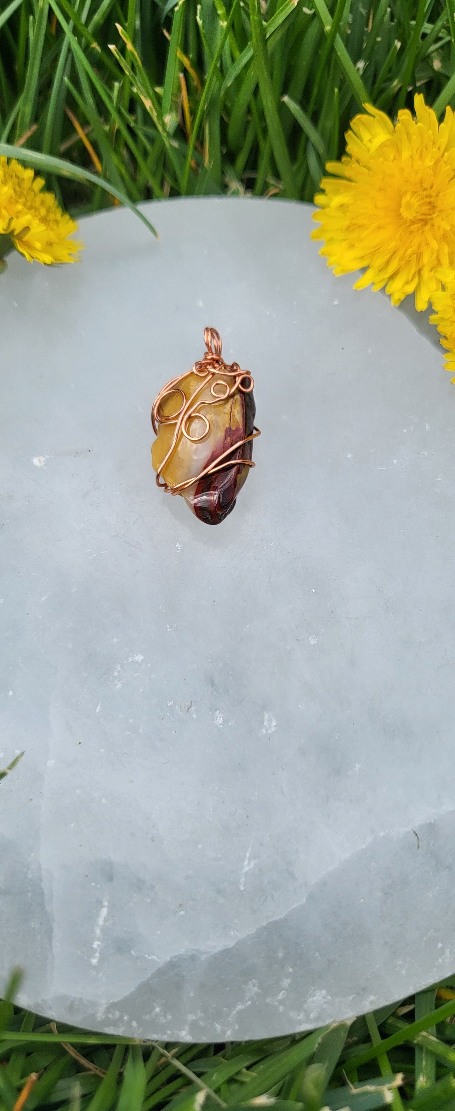 Mookaite Jasper Pendant Copper 5