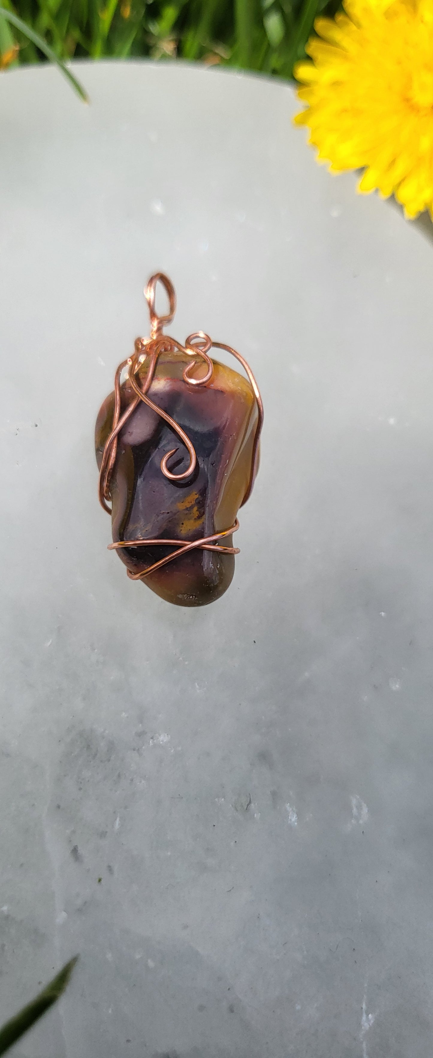 Mookaite Jasper Pendant Copper 6