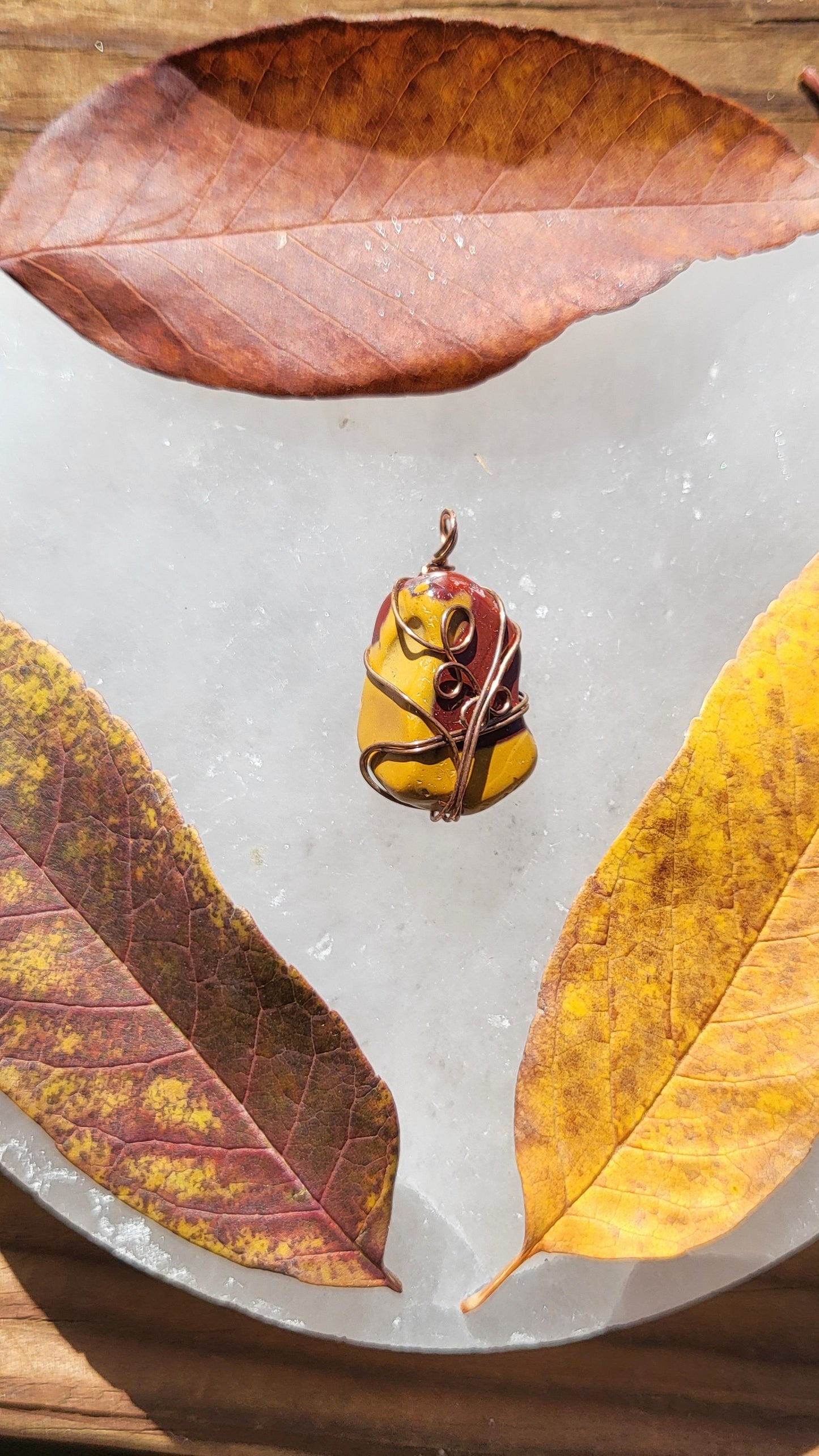 Mookaite Jasper Pendant Copper 11