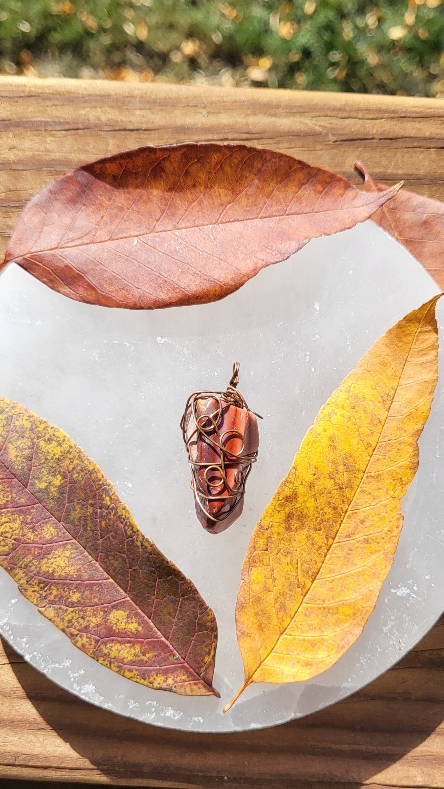 Mookaite Jasper Pendant Copper 10